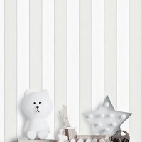 Tapete Greige, Wei&szlig; Novamur Vliestapete (82304)