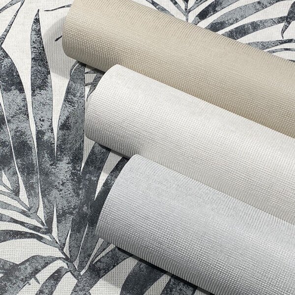 Tapete Grau, Silber, Weiß Novamur Vliestapete (82275)