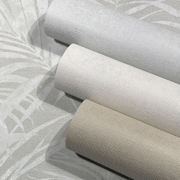 Tapete Grau, Silber, Weiß Novamur Vliestapete (82275)