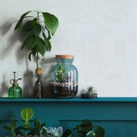 Tapete Grau, Silber, Wei&szlig; Novamur Vliestapete (82275)