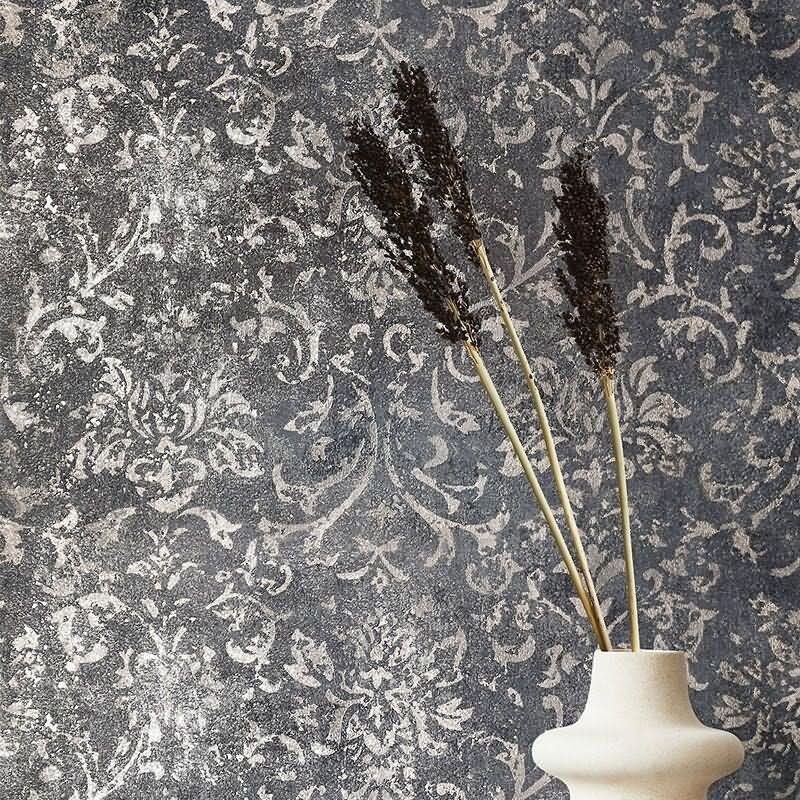 Tapete Gold, Kupfer, Schwarz, Anthrazit Marburg Vliestapete (34296)