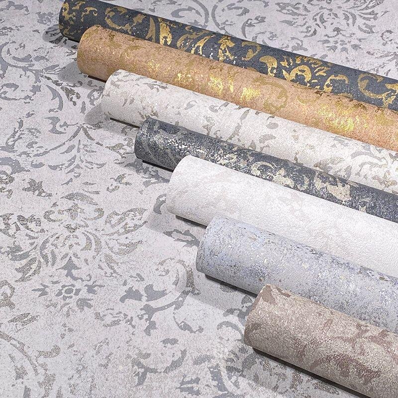 Tapete Gold, Kupfer, Schwarz, Anthrazit Marburg Vliestapete (34296)