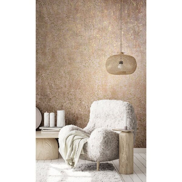 Tapete Braun, Gold, Kupfer Marburg Vliestapete (34295)