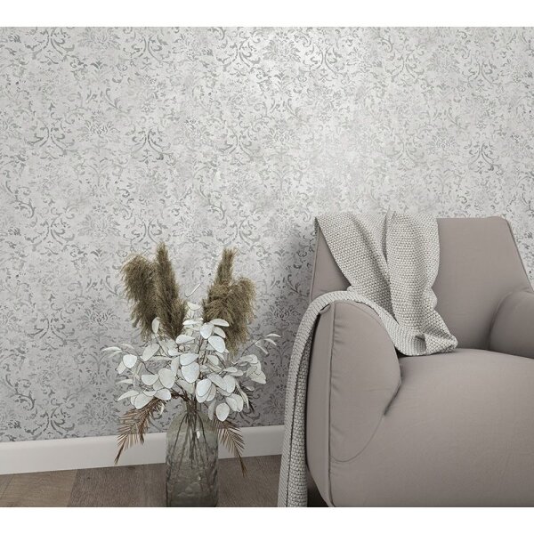 Tapete Grau, Silber, Greige Marburg Vliestapete (34292)