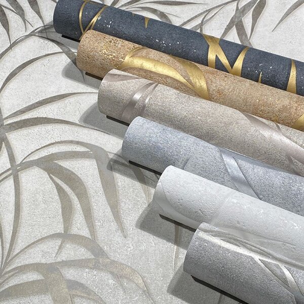 Tapete Gold, Kupfer, Schwarz, Anthrazit Marburg Vliestapete (34289)