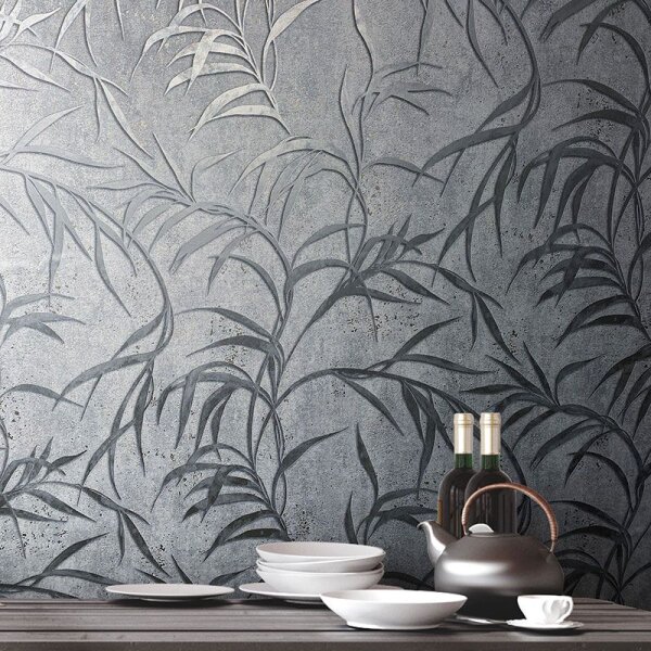 Tapete Grau, Silber Marburg Vliestapete (34287)