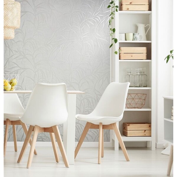 Tapete Grau, Silber, Weiß Marburg Vliestapete (34283)