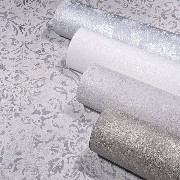 Tapete Grau, Silber Marburg Vliestapete (34281)