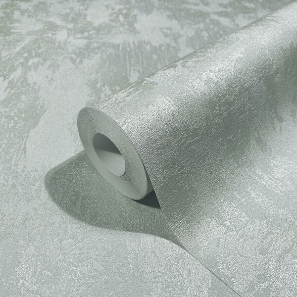 Tapete Grau, Silber, Grün Marburg Vliestapete (34273)
