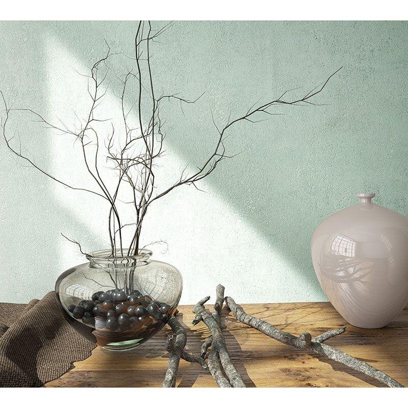 Tapete Grau, Silber, Grün Marburg Vliestapete (34266)