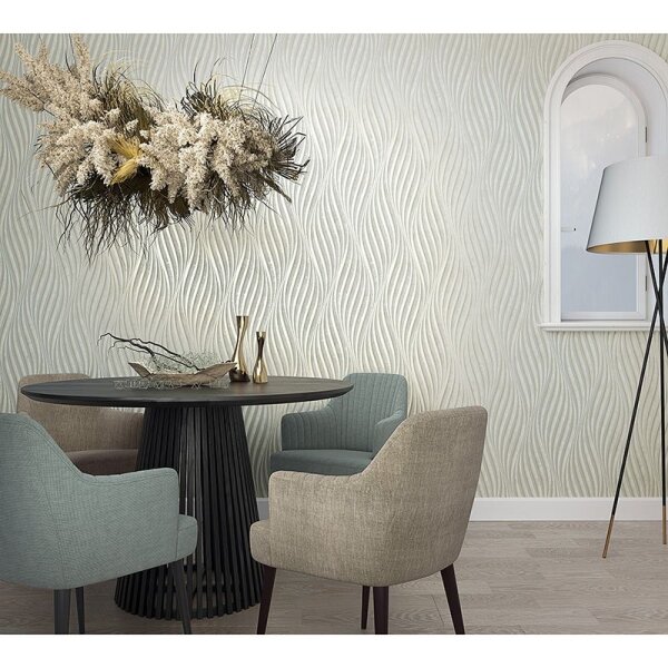 Tapete Beige, Creme, Grau, Silber Marburg Vliestapete (34260)