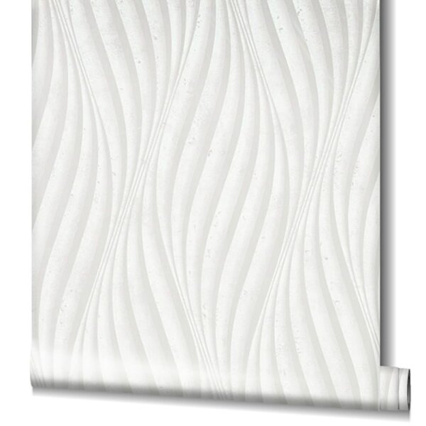 Tapete Grau, Silber, Weiß Marburg Vliestapete (34258)