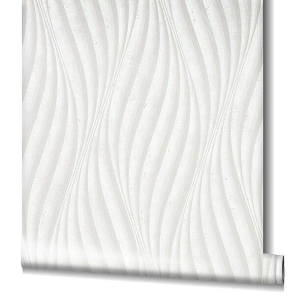 Tapete Grau, Silber, Weiß Marburg Vliestapete (34258)