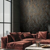 Tapete Gold, Kupfer, Schwarz, Anthrazit Marburg...