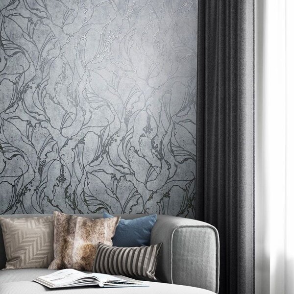 Tapete Grau, Silber Marburg Vliestapete (34254)