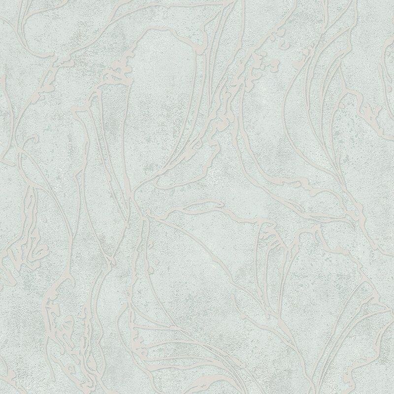 Tapete Grau, Silber, Grün Marburg Vliestapete (34253)