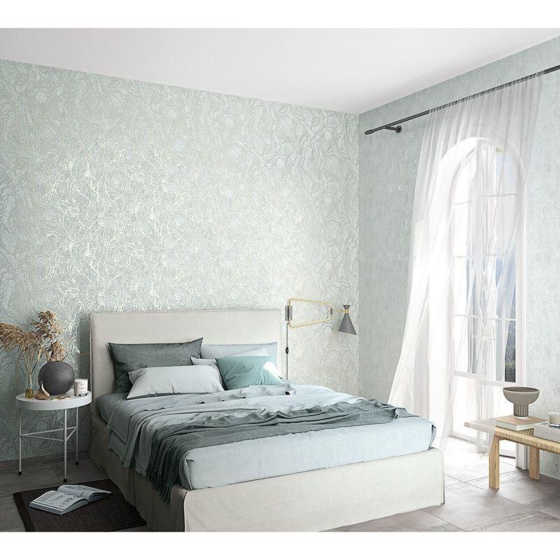 Tapete Grau, Silber, Grün Marburg Vliestapete (34253)