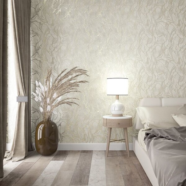 Tapete Grau, Silber, Greige Marburg Vliestapete (34252)