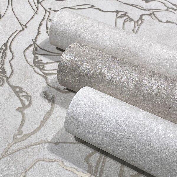 Tapete Grau, Silber, Greige Marburg Vliestapete (34252)