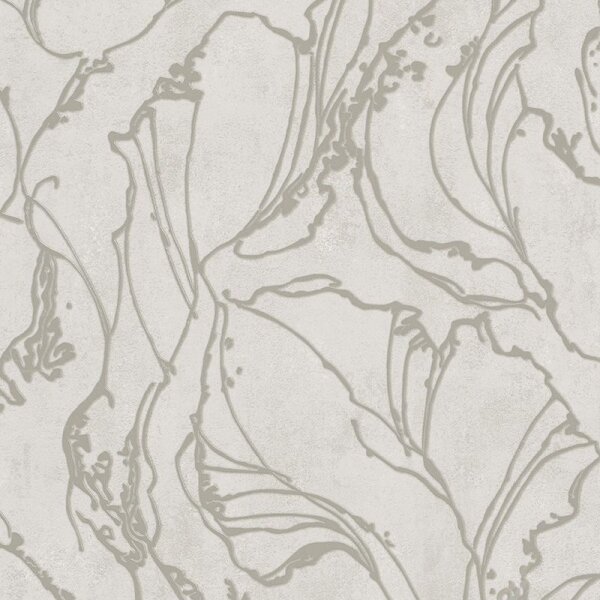 Tapete Grau, Silber, Greige Marburg Vliestapete (34252)