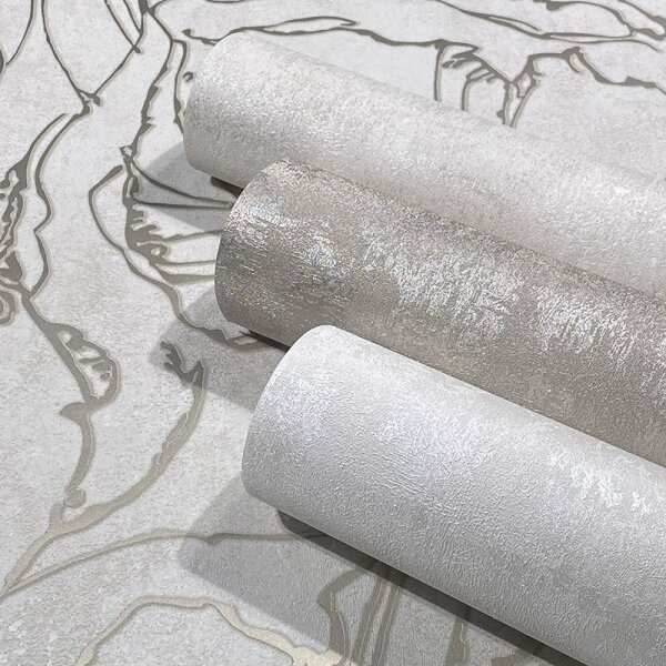 Tapete Grau, Silber, Greige Marburg Vliestapete (34252)