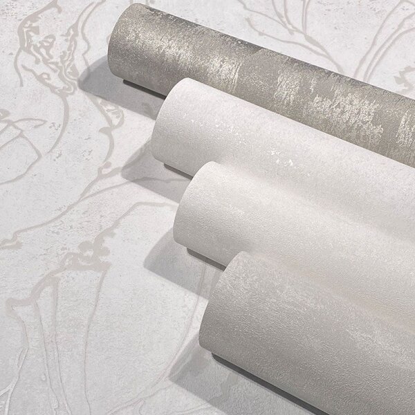 Tapete Grau, Silber, Weiß Marburg Vliestapete (34251)