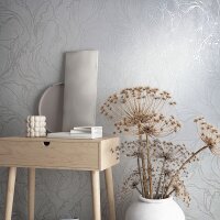 Tapete Grau, Silber, Wei&szlig; Marburg Vliestapete (34251)