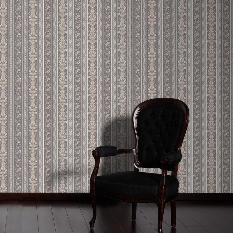 Tapete Grau, Silber, Schwarz, Anthrazit AS-Creation Satintapete (335475)