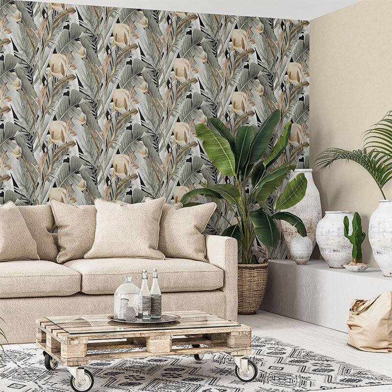 Tapete Braun, Grün Marburg Vliestapete (47417)