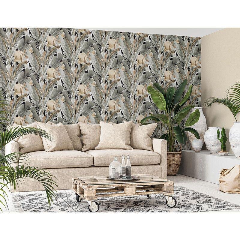 Tapete Braun, Grün Marburg Vliestapete (47417)