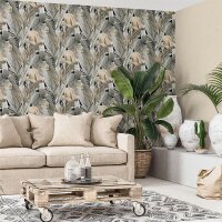 Tapete Braun, Gr&uuml;n Marburg Vliestapete (47417)