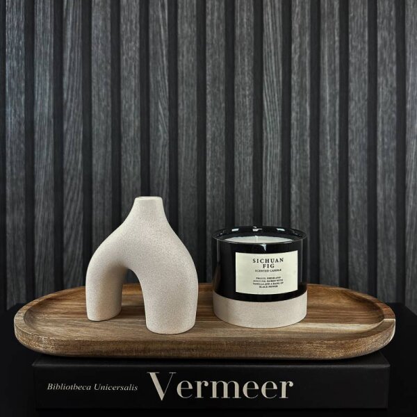 Tapete Holzpaneel Akustikpaneel Schwarz (92513)