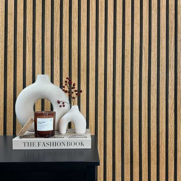 Tapete Holzpaneel Akustikpaneel Braun (92512)