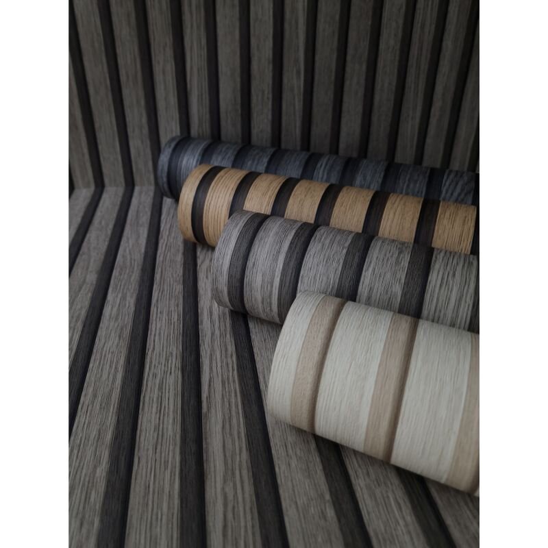 Tapete Holzpaneel Akustikpaneel Braun (92512)