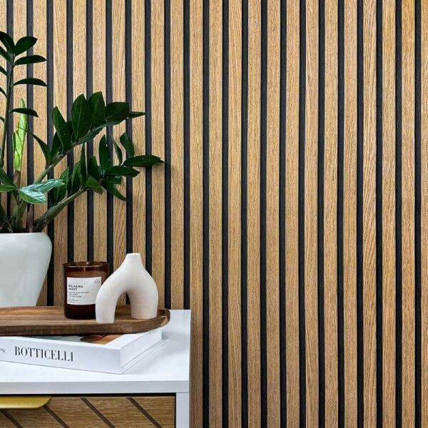 Tapete Holzpaneel Akustikpaneel Braun (92512)