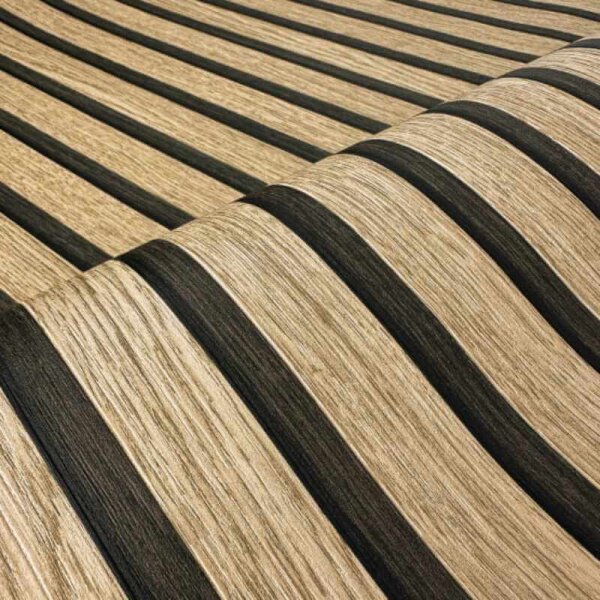 Tapete Holzpaneel Akustikpaneel Braun (92512)