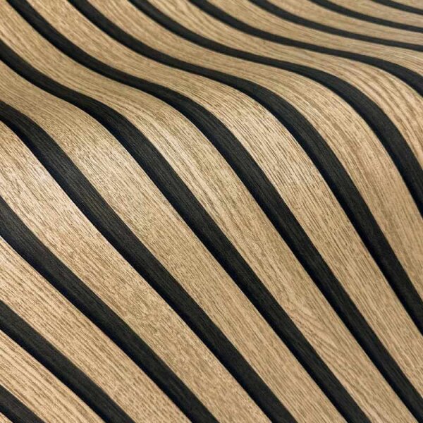 Tapete Holzpaneel Akustikpaneel Braun (92512)