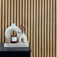 Tapete Holzpaneel Akustikpaneel Braun (92512)