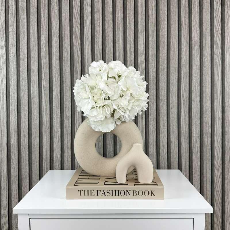 Tapete Holzpaneel Akustikpaneel Grau (92511)