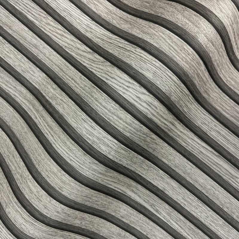 Tapete Holzpaneel Akustikpaneel Grau (92511)