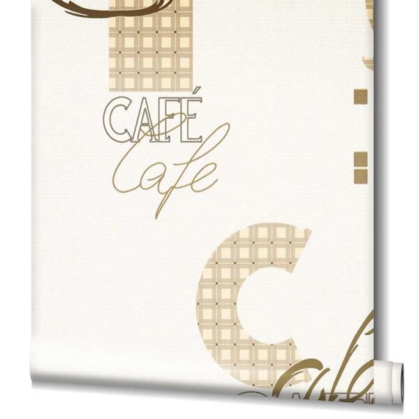 Tapete Gold, Kupfer, Weiß SALE Marburg Papiertapete (51455)