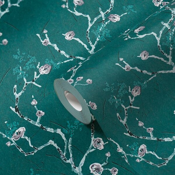 Tapete Blau, Grün, Petrol AS-Creation Vliestapete (387394)