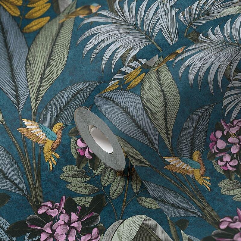 Tapete Blau, Grün, Petrol AS-Creation Vliestapete (387383)