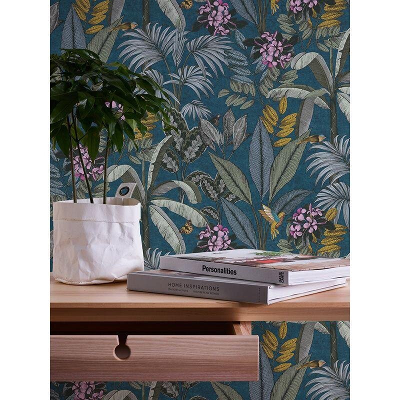 Tapete Blau, Grün, Petrol AS-Creation Vliestapete (387383)