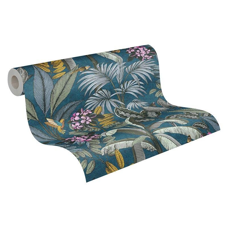 Tapete Blau, Grün, Petrol AS-Creation Vliestapete (387383)