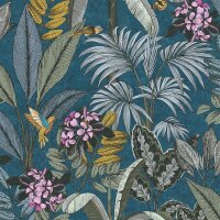 Tapete Blau, Gr&uuml;n, Petrol AS-Creation Vliestapete...