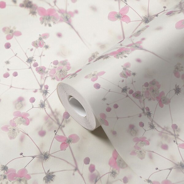 Tapete Grau, Silber, Rosa, Rose AS-Creation Vliestapete (387264)