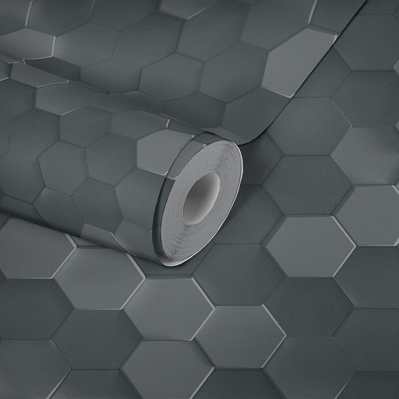 Tapete Schwarz, Anthrazit AS-Creation Vliestapete (387233)