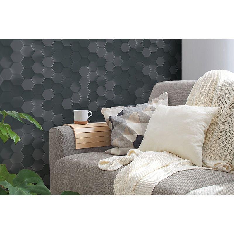 Tapete Schwarz, Anthrazit AS-Creation Vliestapete (387233)