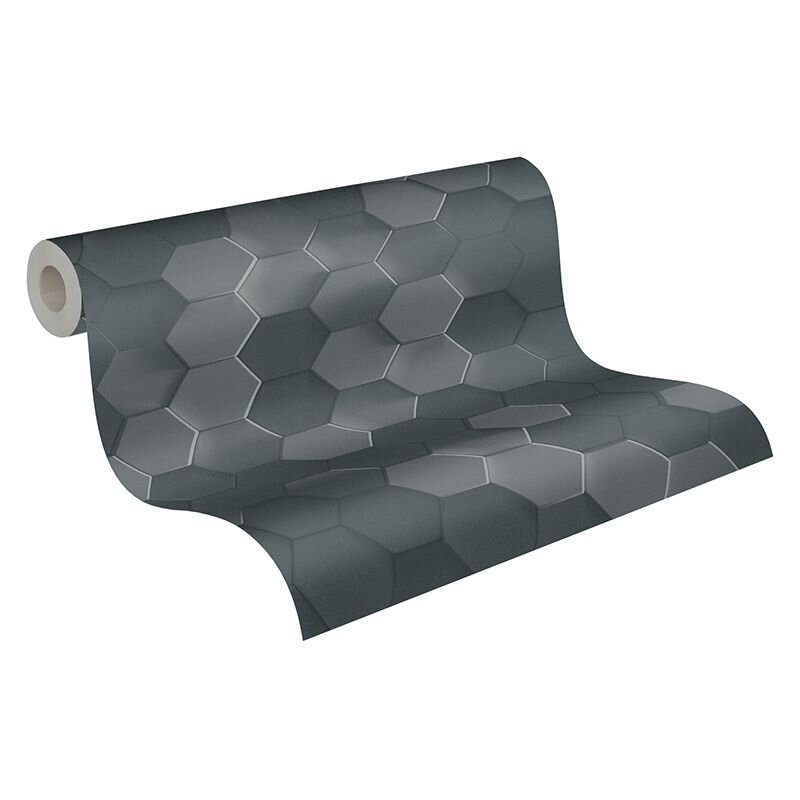 Tapete Schwarz, Anthrazit AS-Creation Vliestapete (387233)